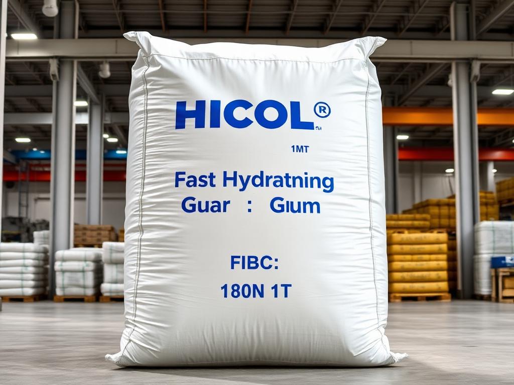 Fast hydrating guar gum for oil drilling hydraulic fracturing fracking
