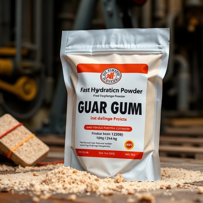 Fast hydrating Guar Gum for oil drilling and fracking applications