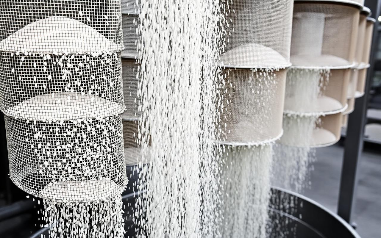 Guar gum powder purification and air classification