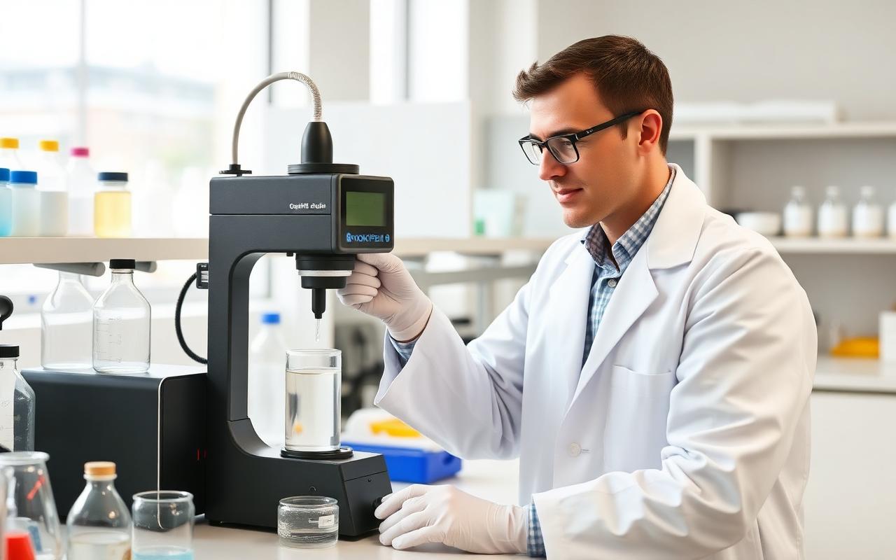In-house QC laboratory at B D Guar manufacturing facility