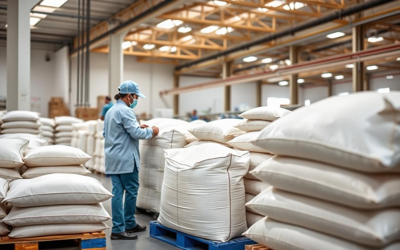 Guar gum packaging and dispatch line at B D Guar
