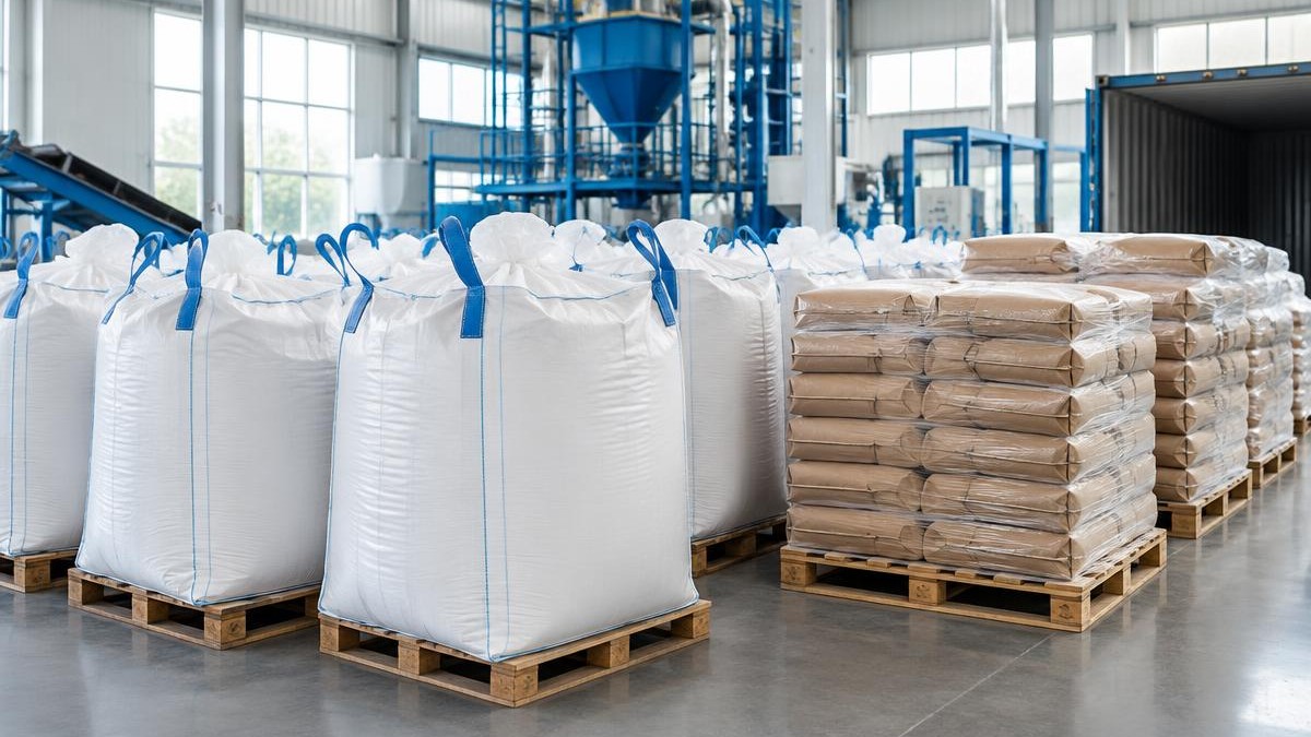 FIBC bulk bag Guar Gum B D Guar container loading