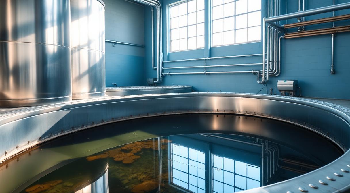 Guar Gum water treatment facility modern wastewater B D Guar
