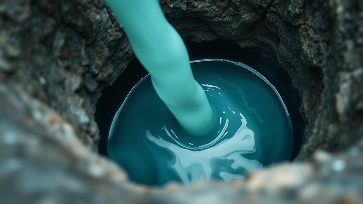 guar gum B D Guar water-blocking gel matrix in a wet mining borehole