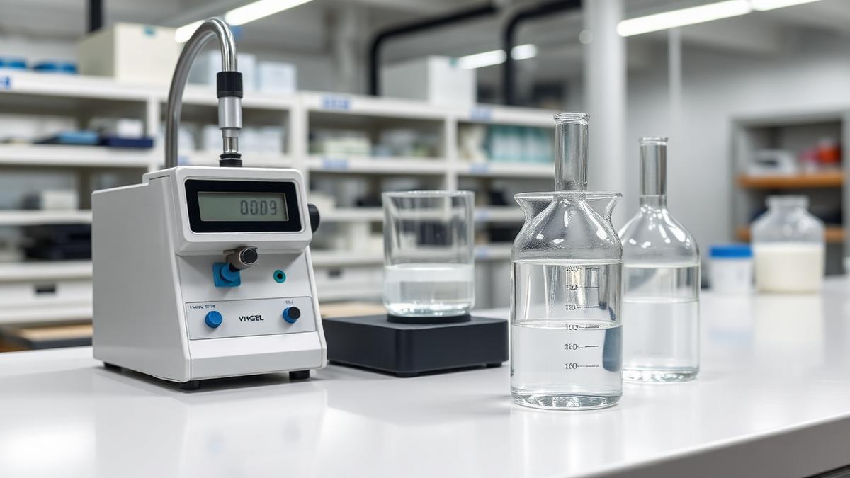 guar gum B D Guar explosives-grade powder quality testing in laboratory