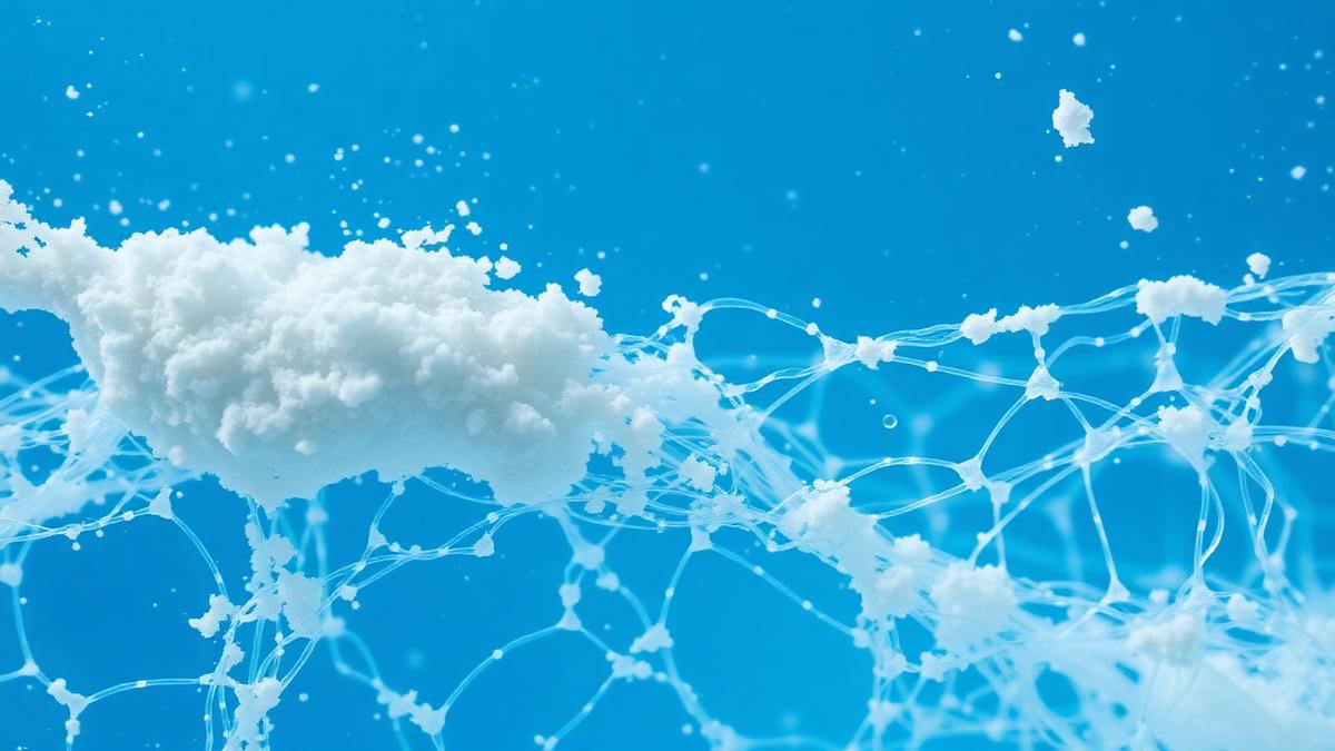 hybrid meat Guar Gum polymer hydration gel network