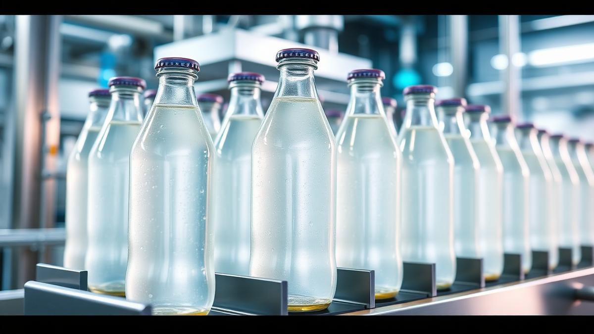partially hydrolyzed guar gum B D Guar clear functional beverage on production line