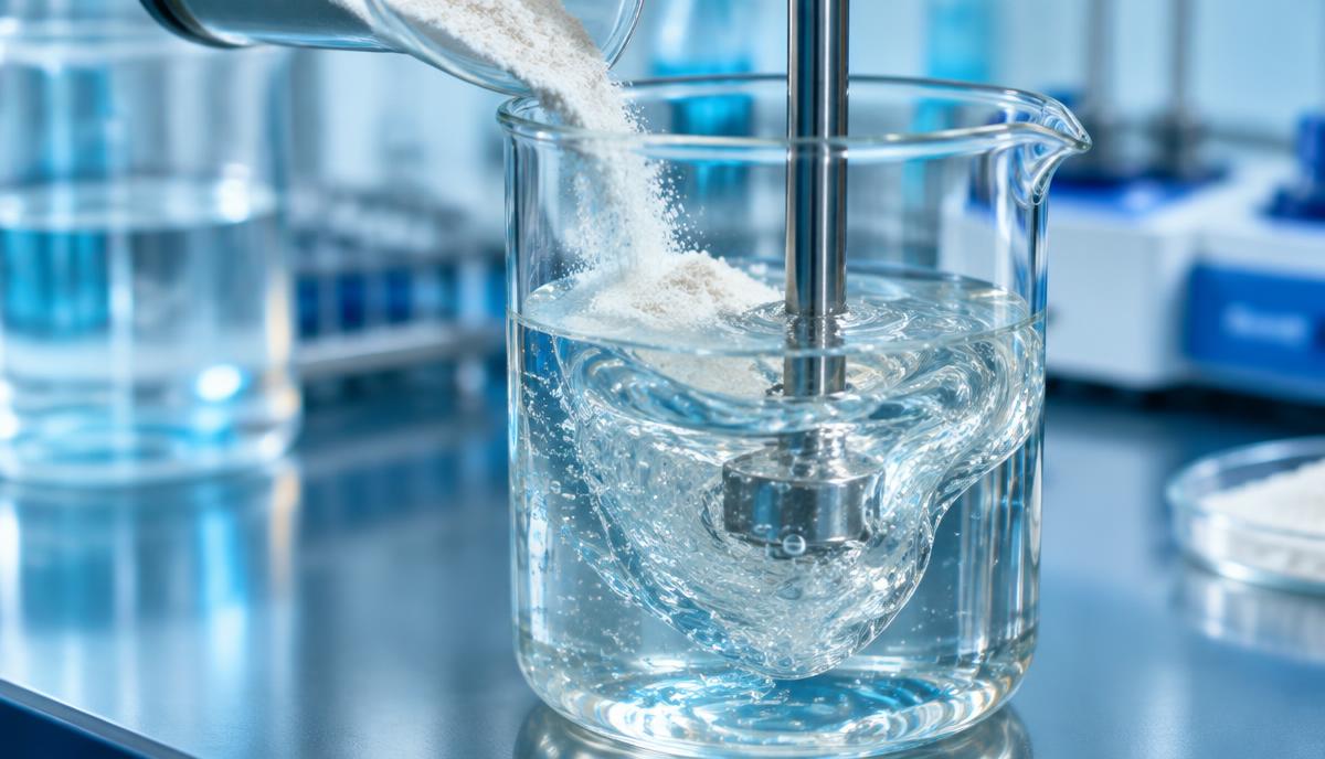 hydroxypropyl guar B D Guar polymer powder hydrating into fracturing gel