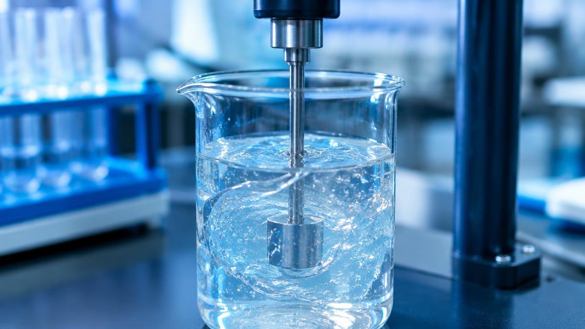 Brookfield viscosity testing Guar Gum B D Guar laboratory