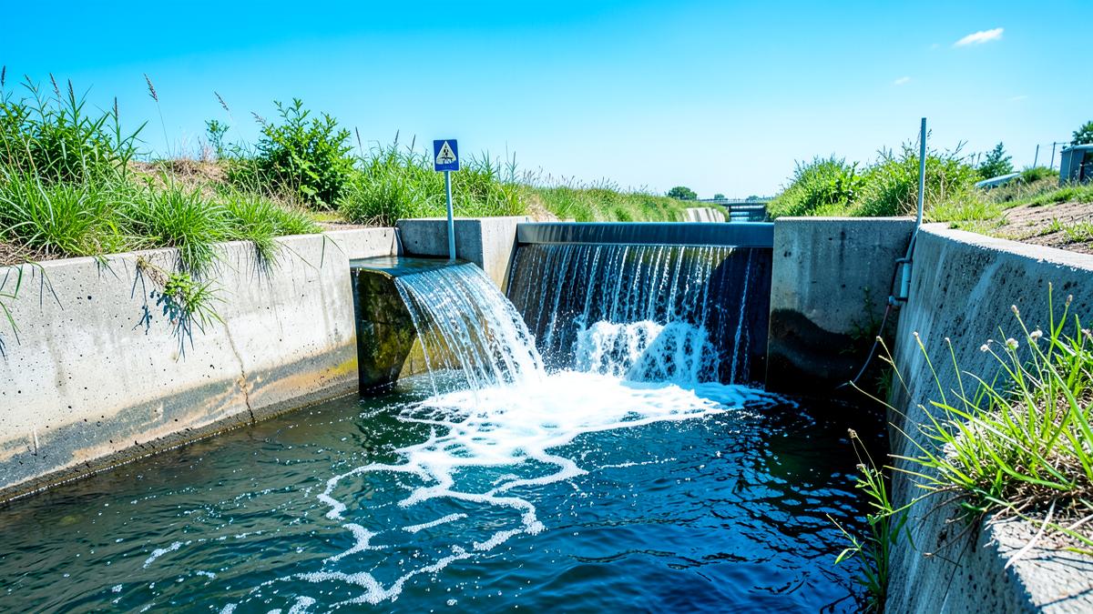 biodegradable flocculants B D Guar treated clarified water discharge compliance