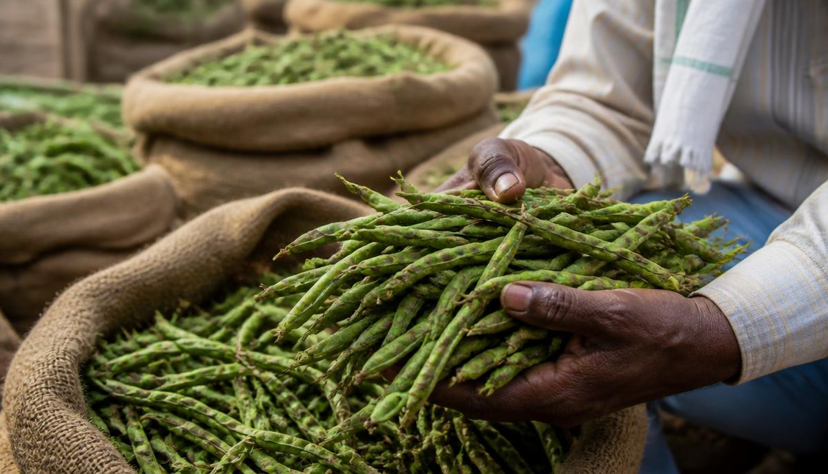 Organic Guar Gum B D Guar cluster bean farming cooperative in Rajasthan