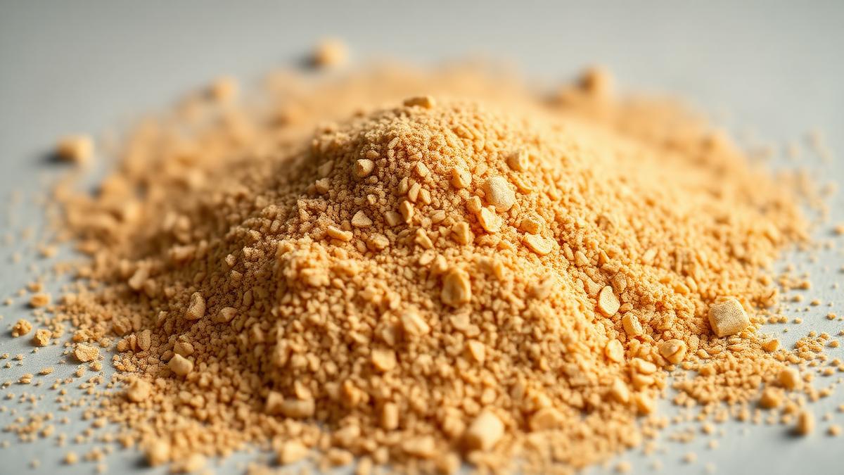 roasted guar korma B D Guar protein-rich feed meal texture