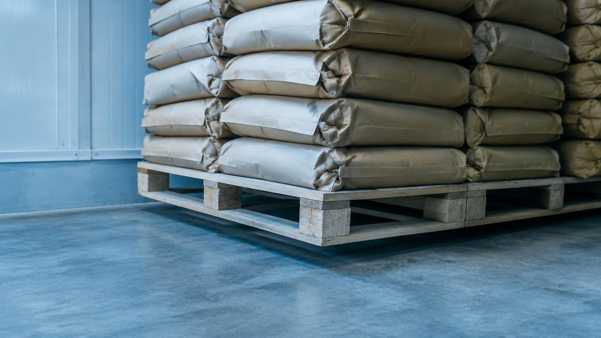 guar gum storage palletized B D Guar warehouse racking